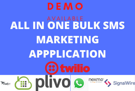 I will set up twilio, plivo, signalwire, nexmo API for bulk SMS and autoresponder