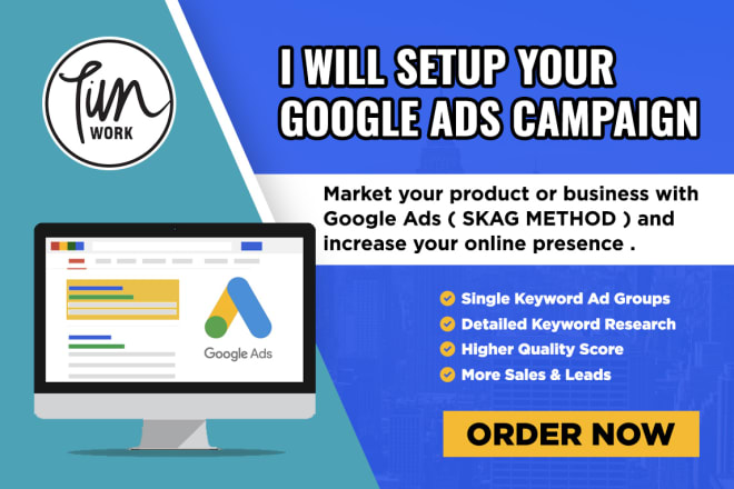 I will set up your google ads adwords campaign using skag