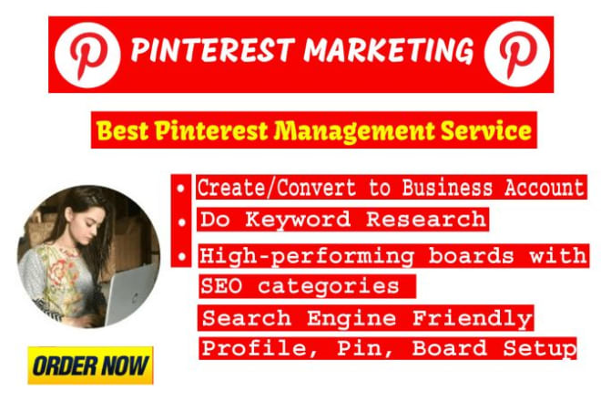 I will set up,update your pinterest profile seo optimization of boards with pins