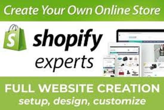 I will setup and design your shopify website