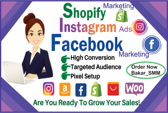 I will setup fb marketing, facebook advertising, instagram ads with fb ads campaigns