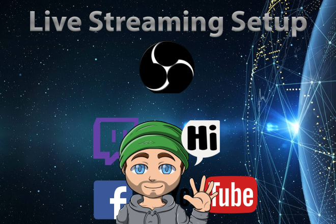 I will setup obs for professional livestreaming
