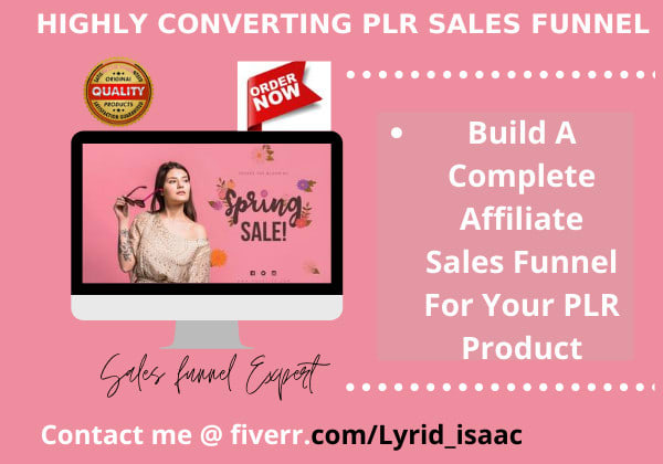 I will setup plr sales funnel for your plr affiliate product and sales page