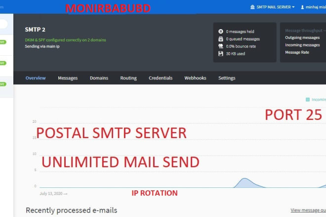 I will setup unlimited postal smtp and mautic automotion system for bulk mail service