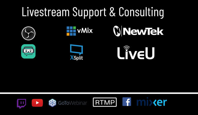 I will setup your livestream for any occasion and help in troubleshooting
