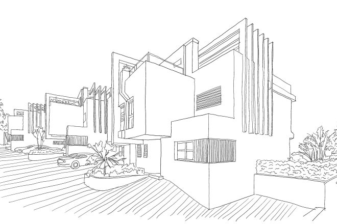 I will sketch your house or building