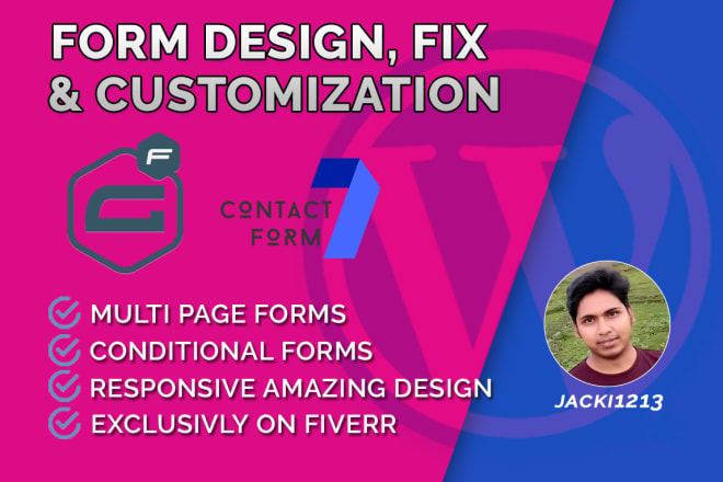 I will style customize contact form 7, gravity forms customization