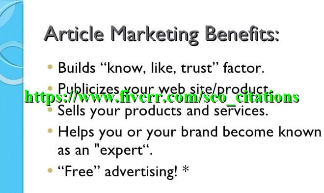 I will submit your article on 15 high PR sites manually