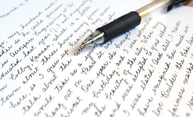 I will transcribe scanned or handwritten notes or audio to text