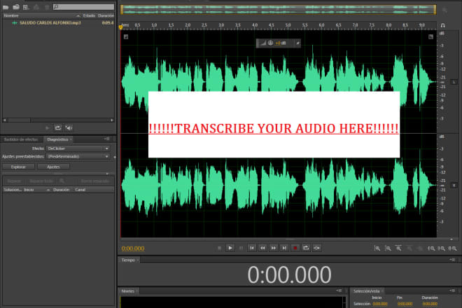 I will transcribe your audio from english to spanish