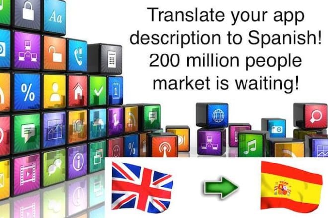 I will translate app description from english to spanish