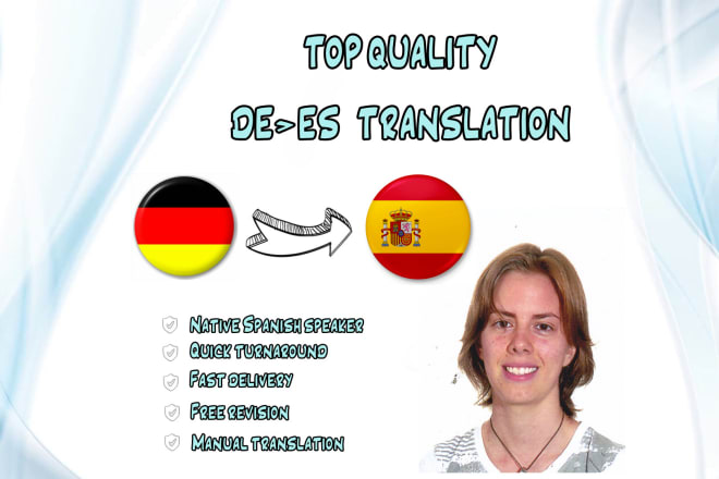 I will translate deutsch to english or spanish