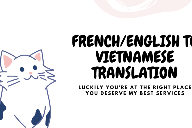 I will translate english and french to vietnamese