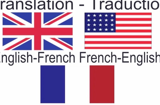I will translate english to french