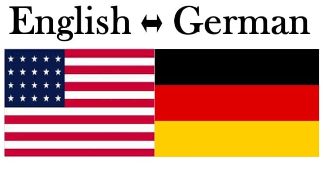 I will translate english to native german language