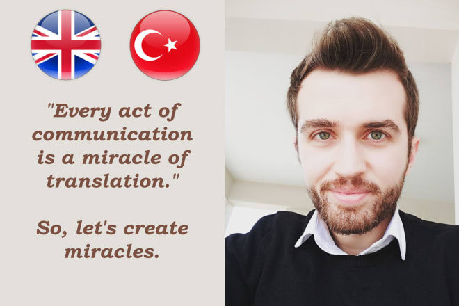 I will translate from english to turkish professionally