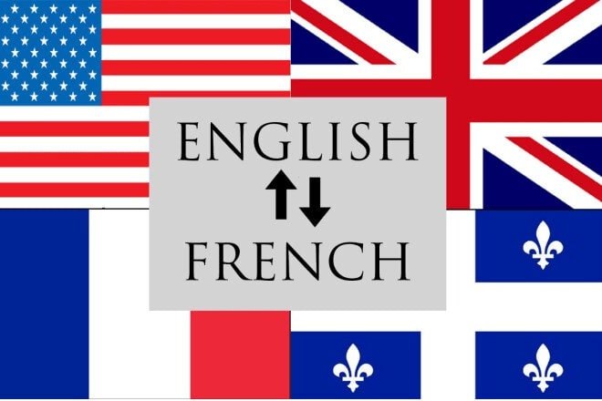 I will translate from french to english and from english to french