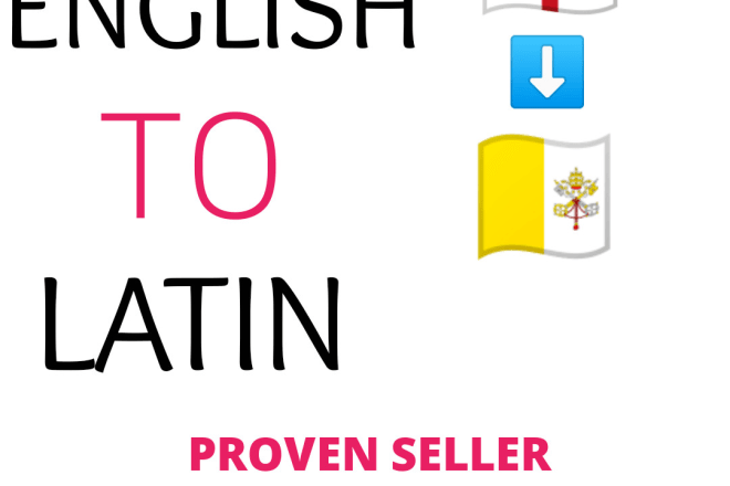 I will translate latin to english within 24hours