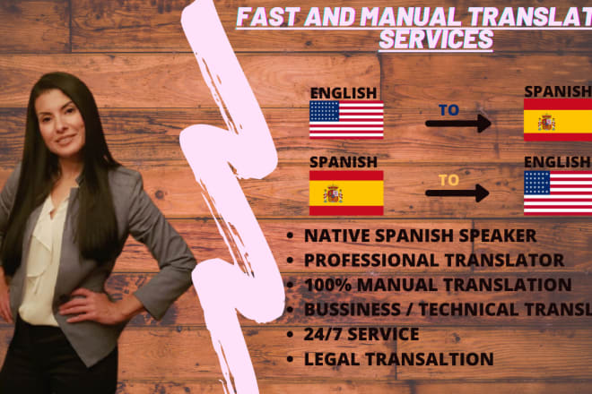 I will translate spanish to english and vice versa legal translation