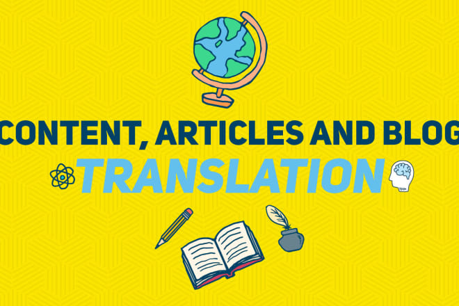 I will translate your blog and articles from english to spanish