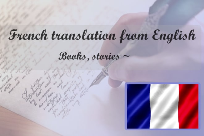 I will translate your book in french