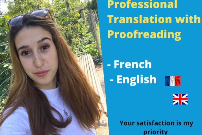 I will translate your writings or books from english to french or spanish, vice versa