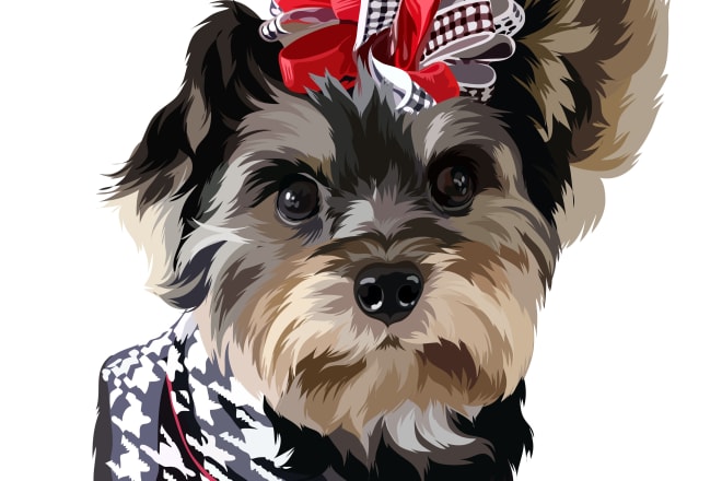 I will turn your pet or fur babies photo into a vector art