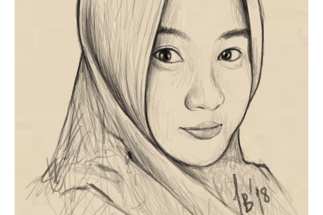 I will turn your photo into pencil sketch