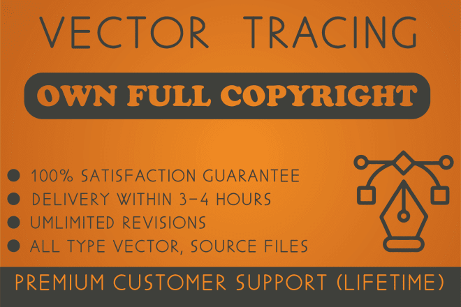 I will vectorize, redraw, artwork, vector tracing, image trace