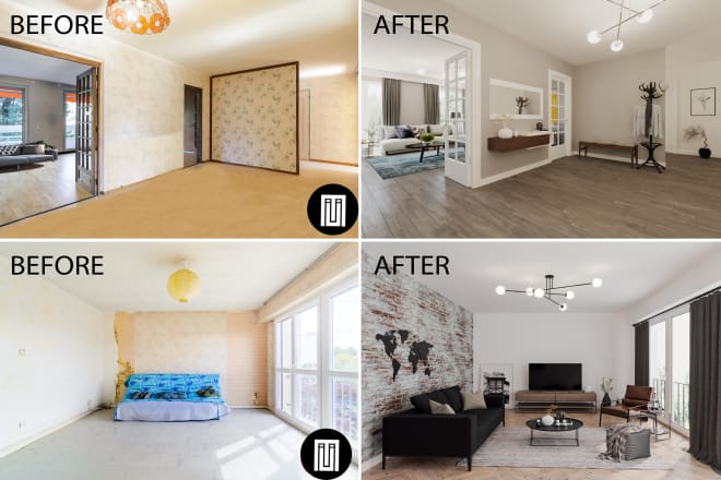 I will virtual staging, renovation with extra high quality