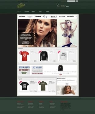 I will website X5 V9 Templates Shirt Shopping