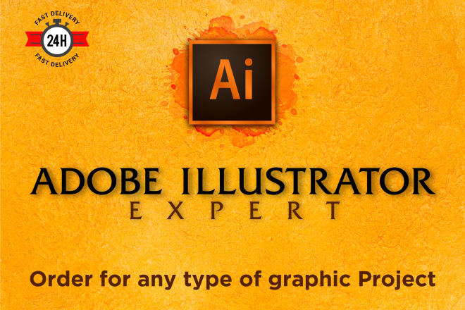 I will work on adobe illustrator projects