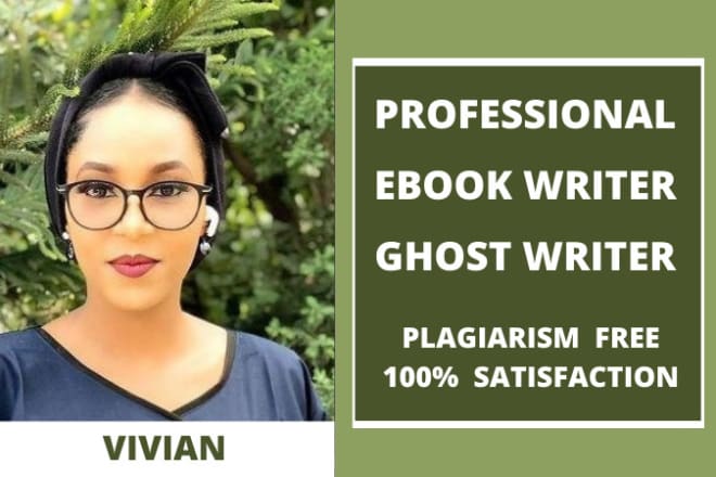 I will write 10,000 words ebook as your ebook writer and ghost writer