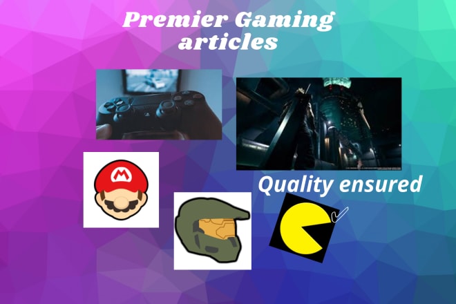 I will write a gaming article