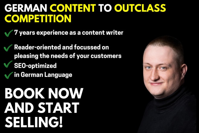 I will write a german seo blog article to outclass competition