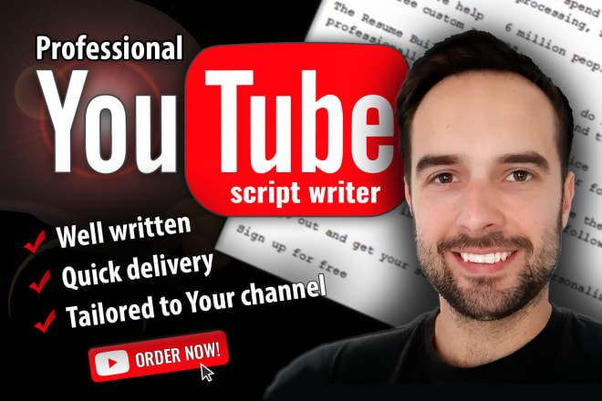 I will write a high quality youtube script for your project