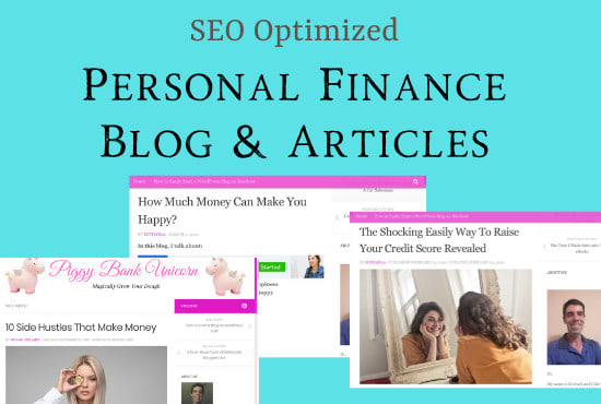 I will write an SEO optimized personal finance blog post