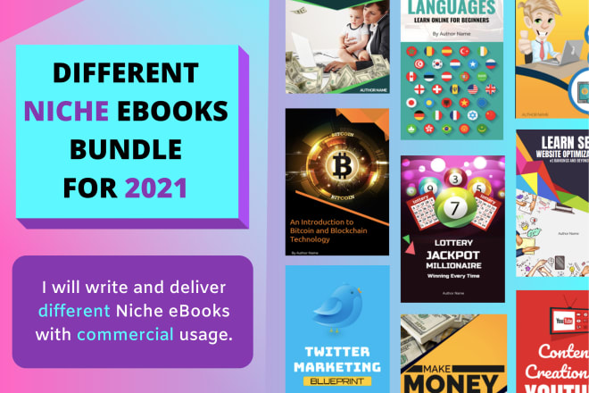 I will write and bundle niche ebooks to resell
