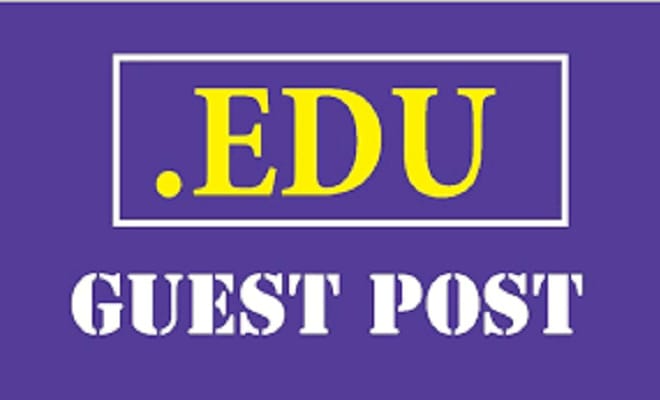 I will write and publish 5 posts on 50 plus da of edu sites