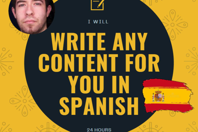 I will write any article for your website blog in spanish