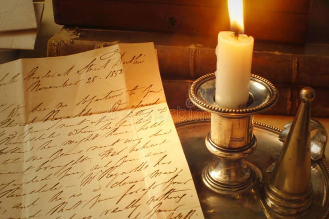 I will write anything on parchment with beautiful cursive