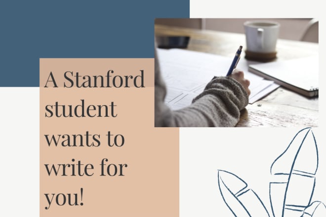 I will write articles and blog posts targeting students