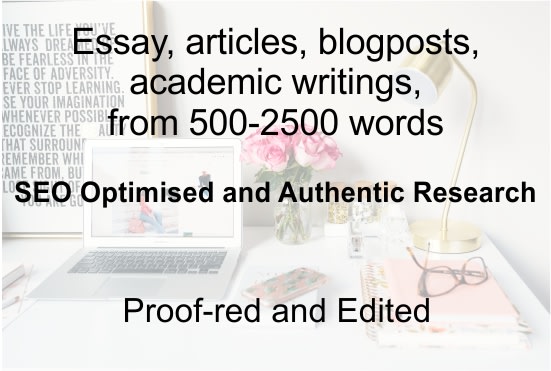 I will write blogs, articles, online content product description