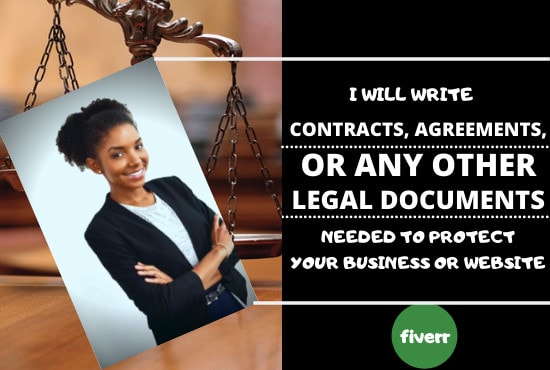 I will write contracts, agreements or any legal document