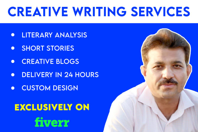 I will write creative content or creative writing for you