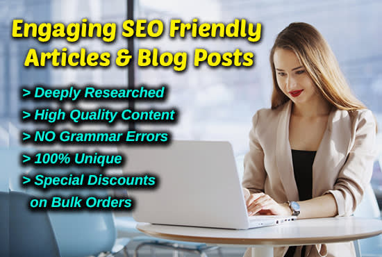 I will write engaging SEO friendly article blog post content writing rewrite writers