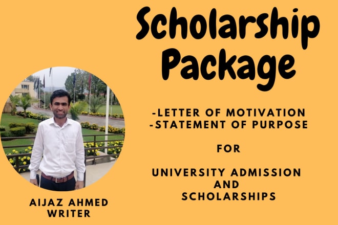 I will write letter of motivation for university admission