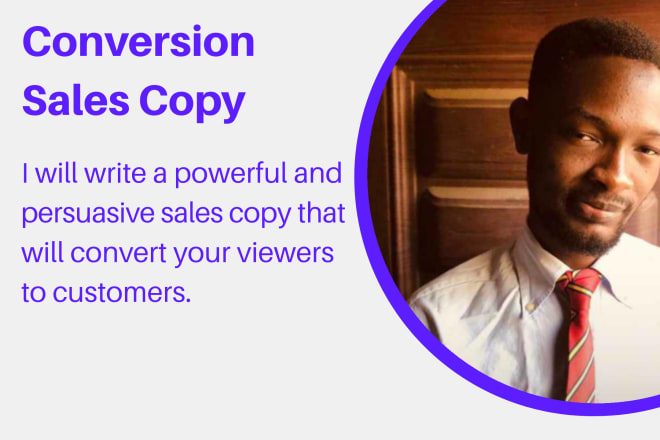 I will write powerful and persuasive sales letter