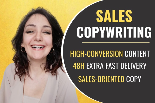 I will write powerful sales copy for sales letters, landing, email