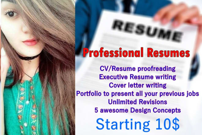 I will write professional resumes and cover letters for your job